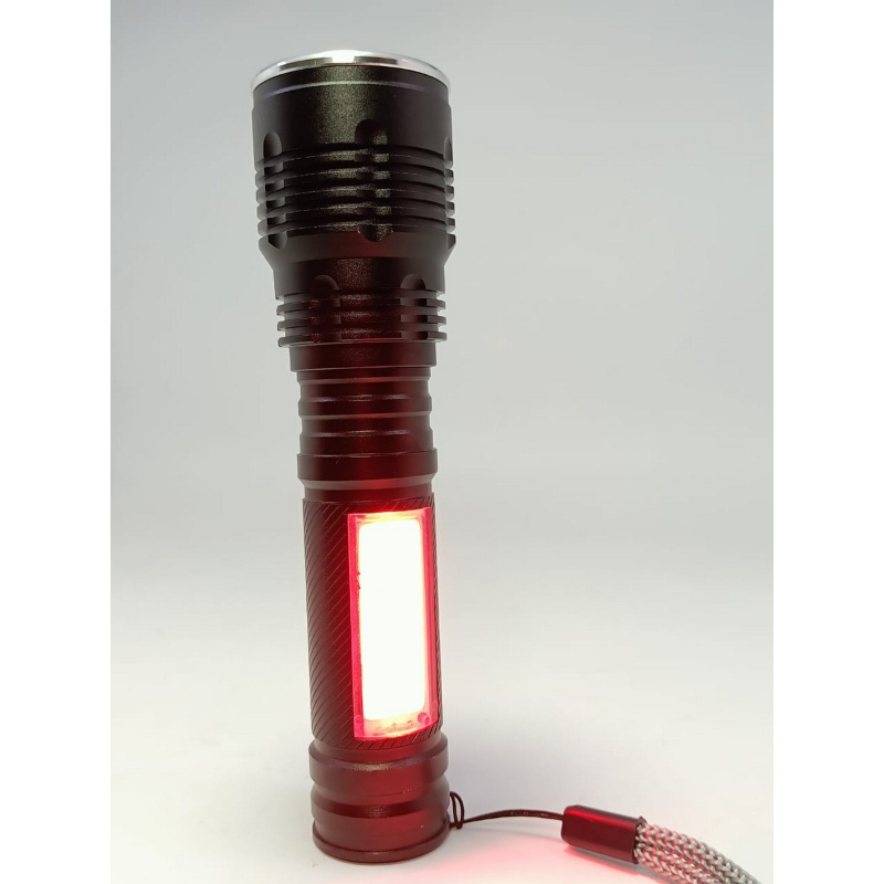 Rechargeable LED Powerful Flashlight Zoomable Pocket Torch