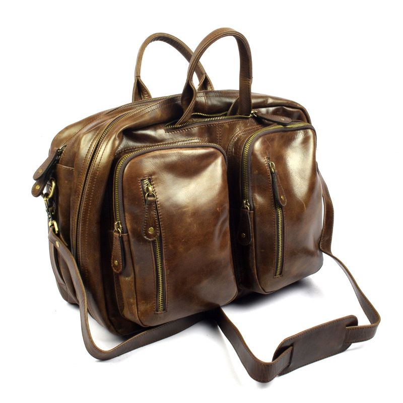 Original Top Quality Leather Bag, Multipurpose Mens Duffel