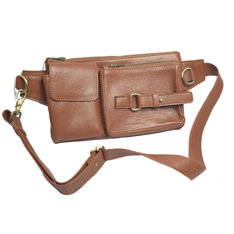 Leather Belt Bag – Genuine Waist Bag – Fanny Pack – for Man Woman