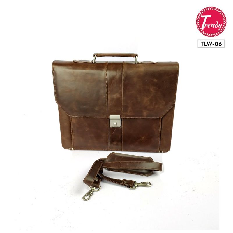 Buy Original Leather Office Bag Dark Brown
