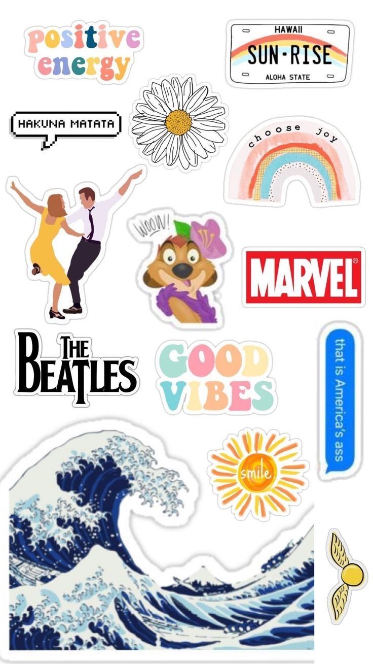 10 pcs/Pack Of Decal Stickers For Mobile Cover Phone Case Laptop Bike Car Fridge Oven Etc
