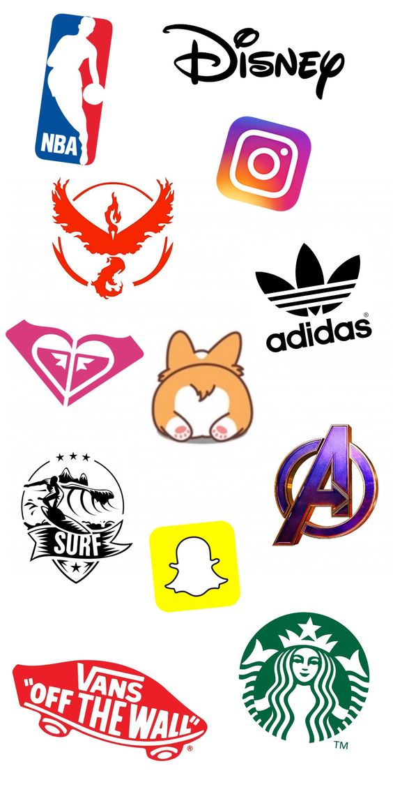 10 Pcs/Pack of Brands Decal Stickers For Mobiles Tablets Bike Car Fridge Etc