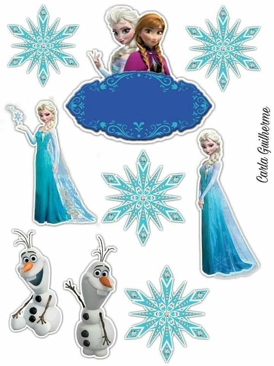 Frozen Decal Stickers pack of 9