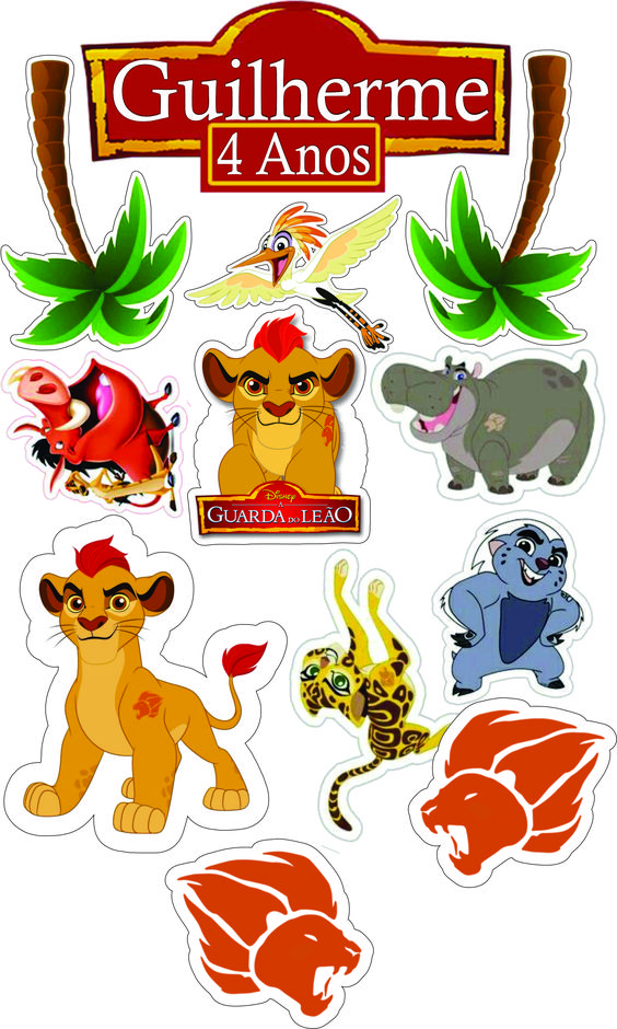 10 Pcs/Pack of Lion King Decal Stickers For Mobiles Tablet Bike Car Fridge Etc