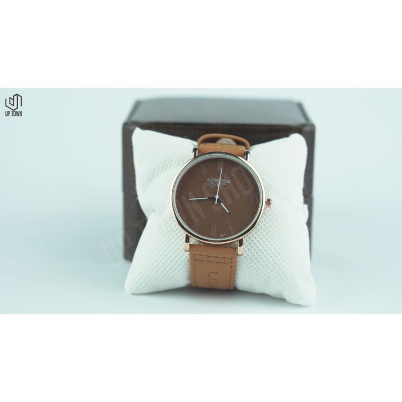 LONGINESS 871 Swiss Brown Strap Watch