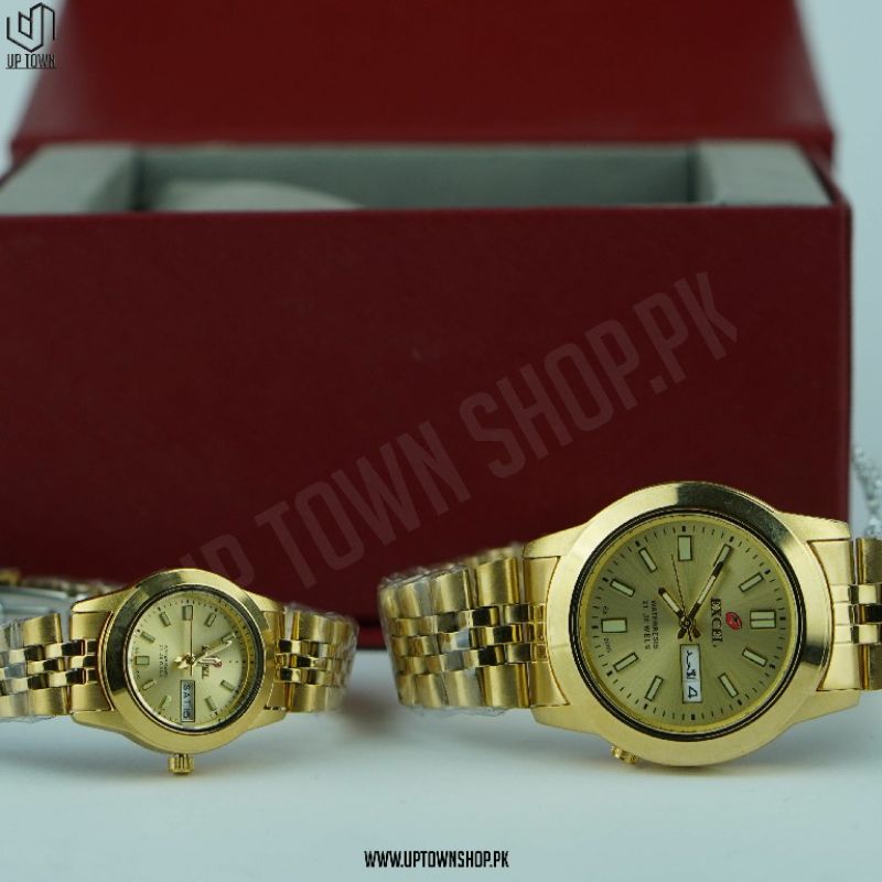 Excel EX-2005M Gold Jewels Couple Watch