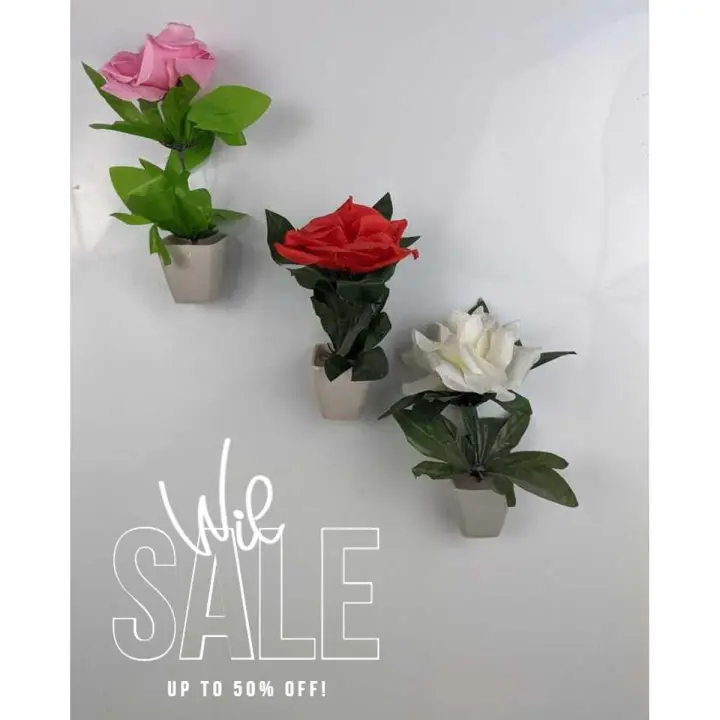 Pack of 3 Different Rose Design wall Hanging