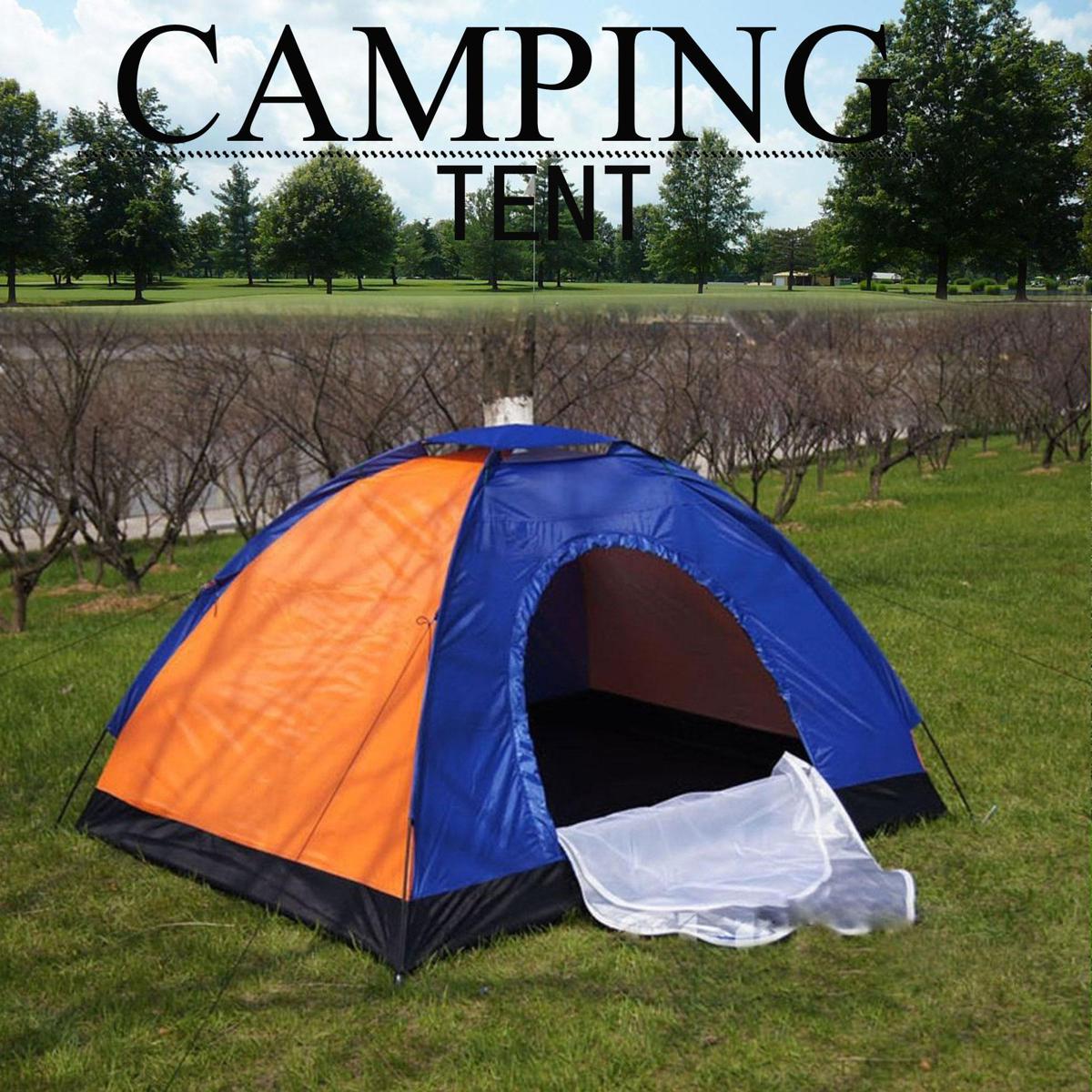 Camping Parachute Tent - 6 Persons Multicolor