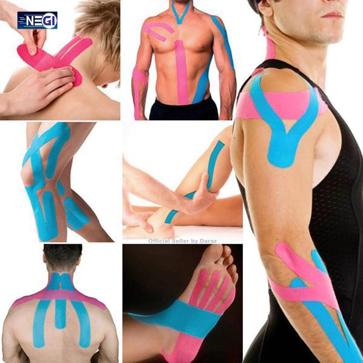 Classic store-High Quality Cotton Athletic Muscle Kinesio Taping Strapping Braces and Supports