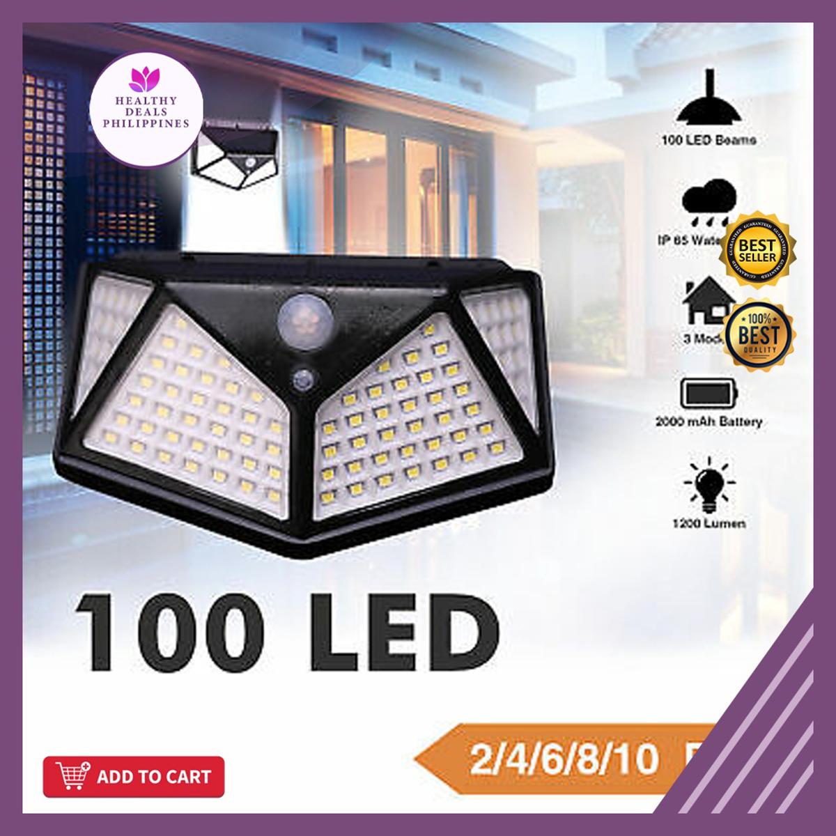100 LED Solar Light IPR Motion Sensor Wall Light Outdoor Lighting Waterproof Garden Solar Lamp Yard Security Lamp