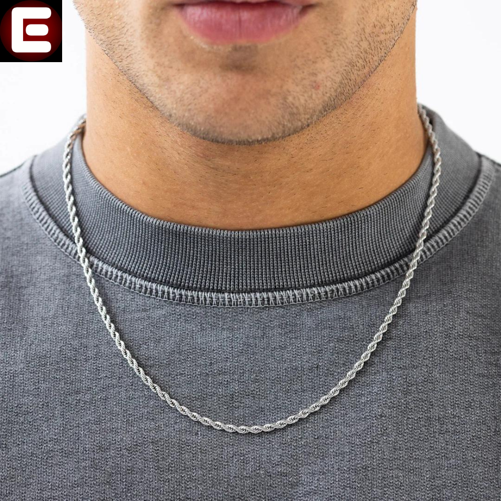EMPIRON AMERICAN STYLE TOP TRENDING TWISTED ROPE NECKLACE/LOCKET/CHAIN FOR MEN/BOYS