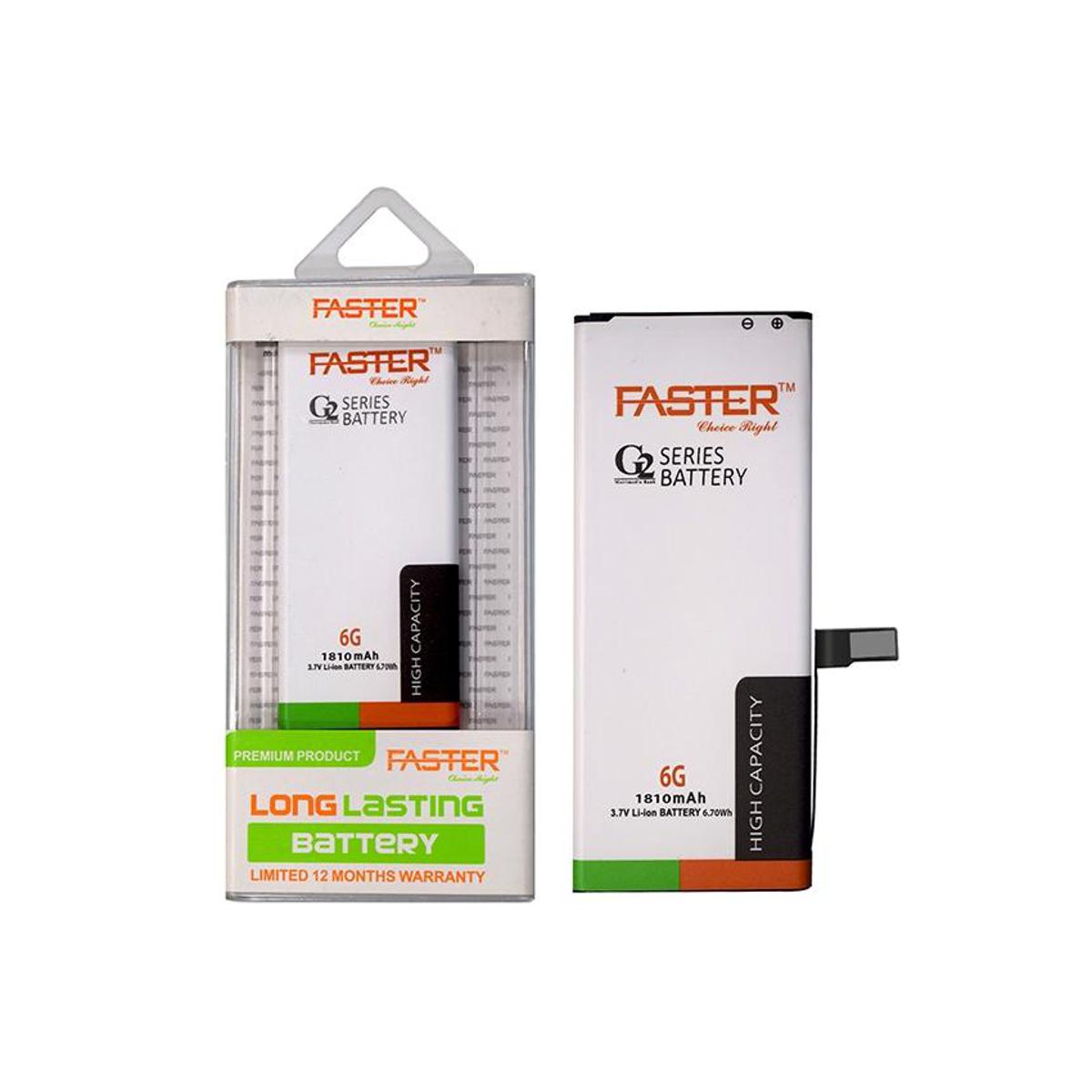 FASTER G2 Series Long Lasting Battery For iPHONE 6G 1810 mAh