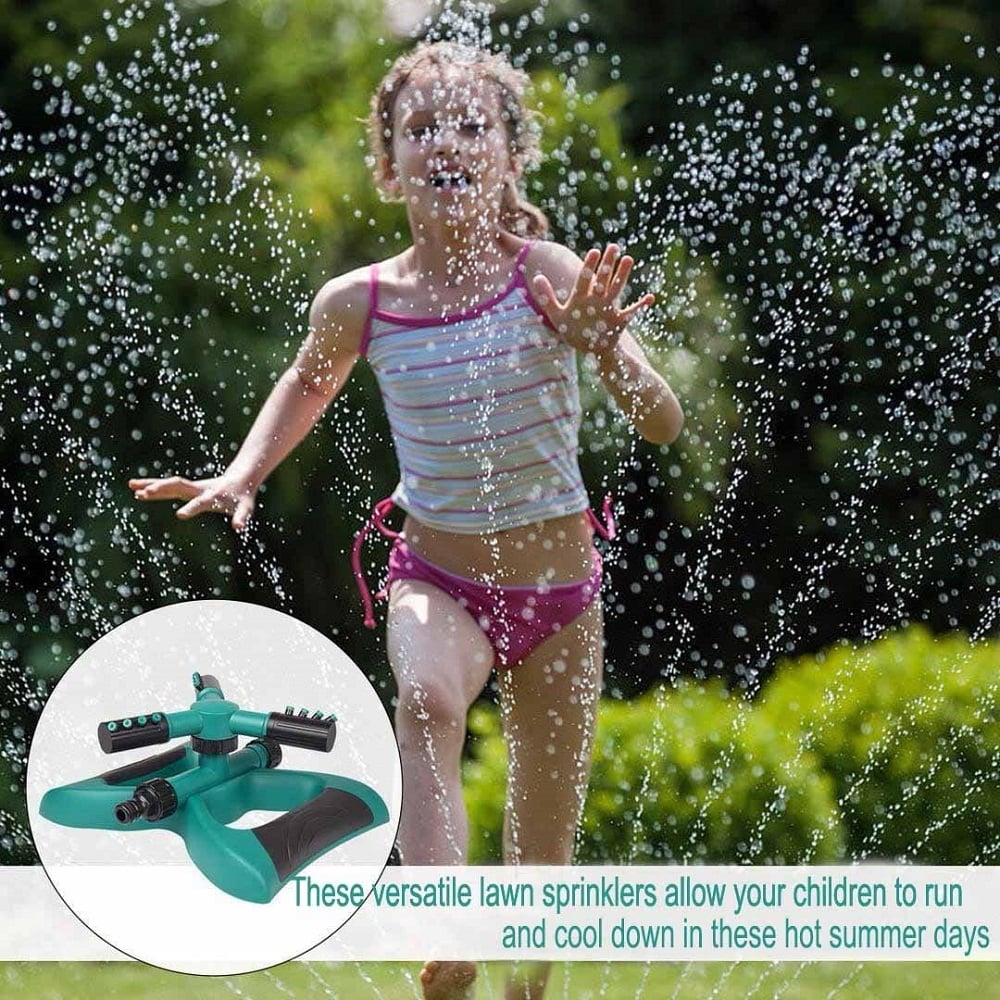 Garden Water Sprinkler Automatic For Lawns 360 Rotating Adjustable Irrigation System
