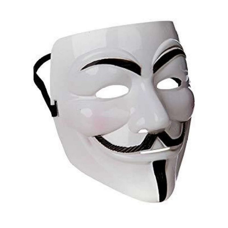Anonymous Vendetta Mask For Kids - White