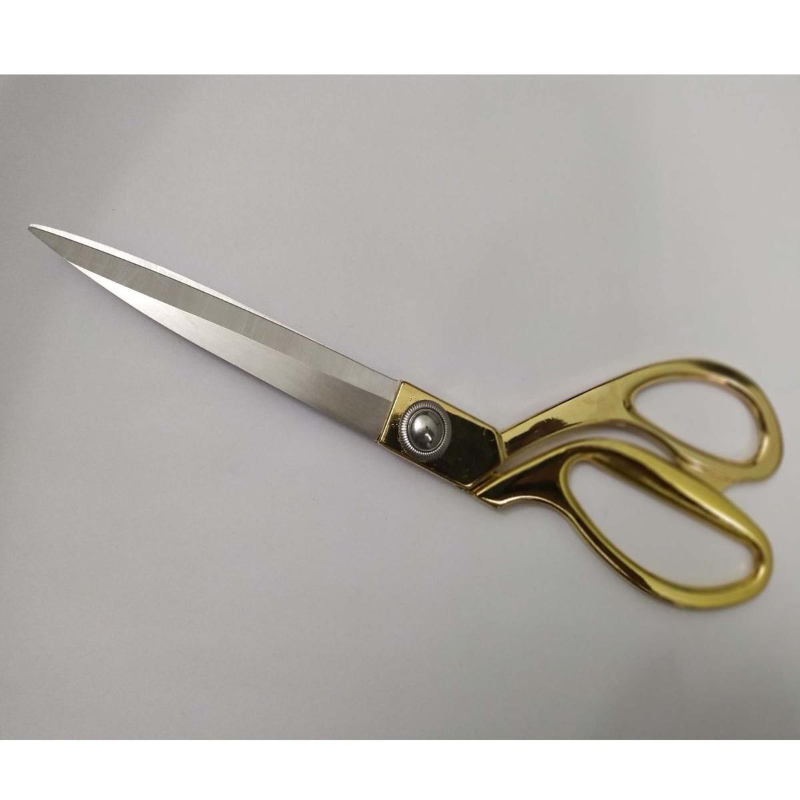 9.5 inches Senior Tailor Scissors Stainless Steel,For Use in Home and Office (Gold and Silver Color)