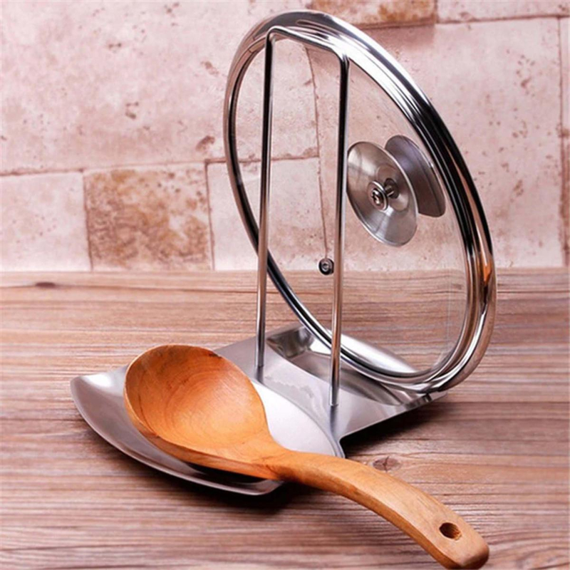 Stainless Steel Pot Rack Stand - Lid Holder
