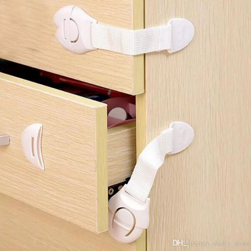 Pack Of 10 - Child Safety Locks For Drawers, Cabinet And Doors, Refrigerators Child Safety Cabinet Baby Door Lock Drawer Locks Cupboard Proof Fridge