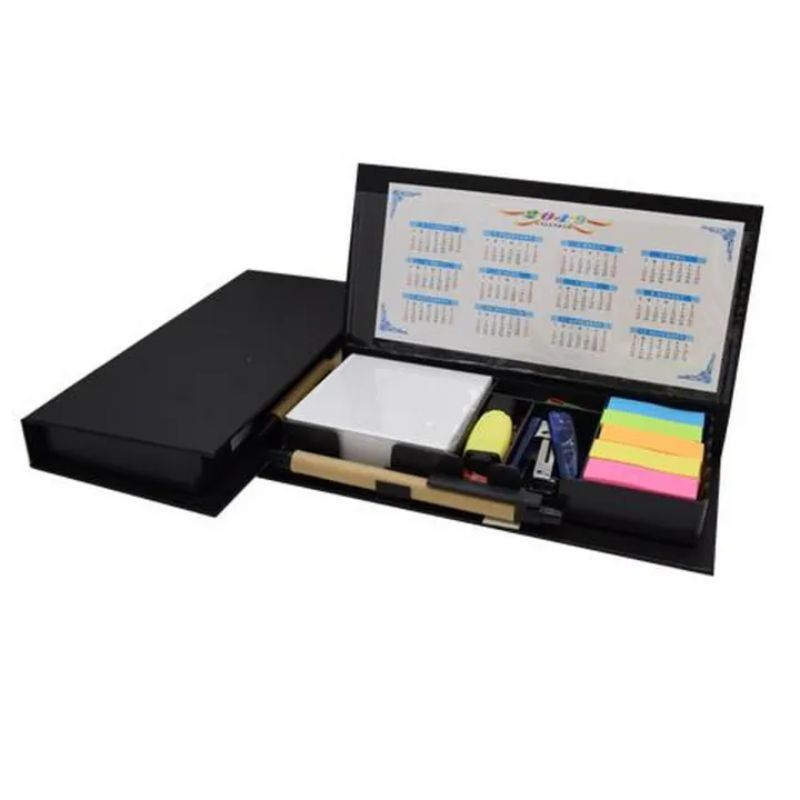 Desk Calender With Pen, Sticky Note & Sticky Slip For Office & Personal Use