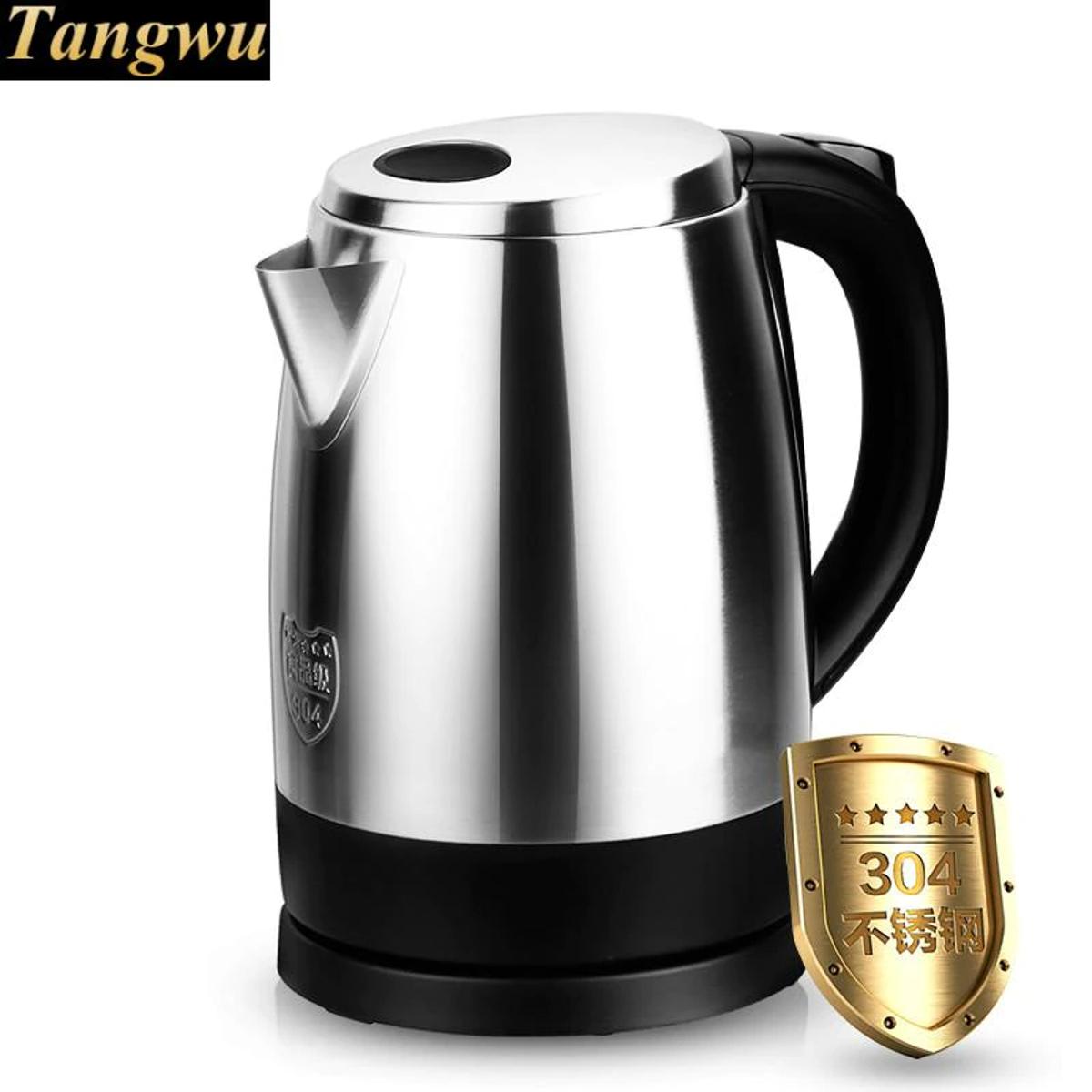 Electric kettle boiling water pot cooking class 304 stainless steel stainless Steel Double Wall Electric Kettle, Factory OEM Custom Made Tea Kettle