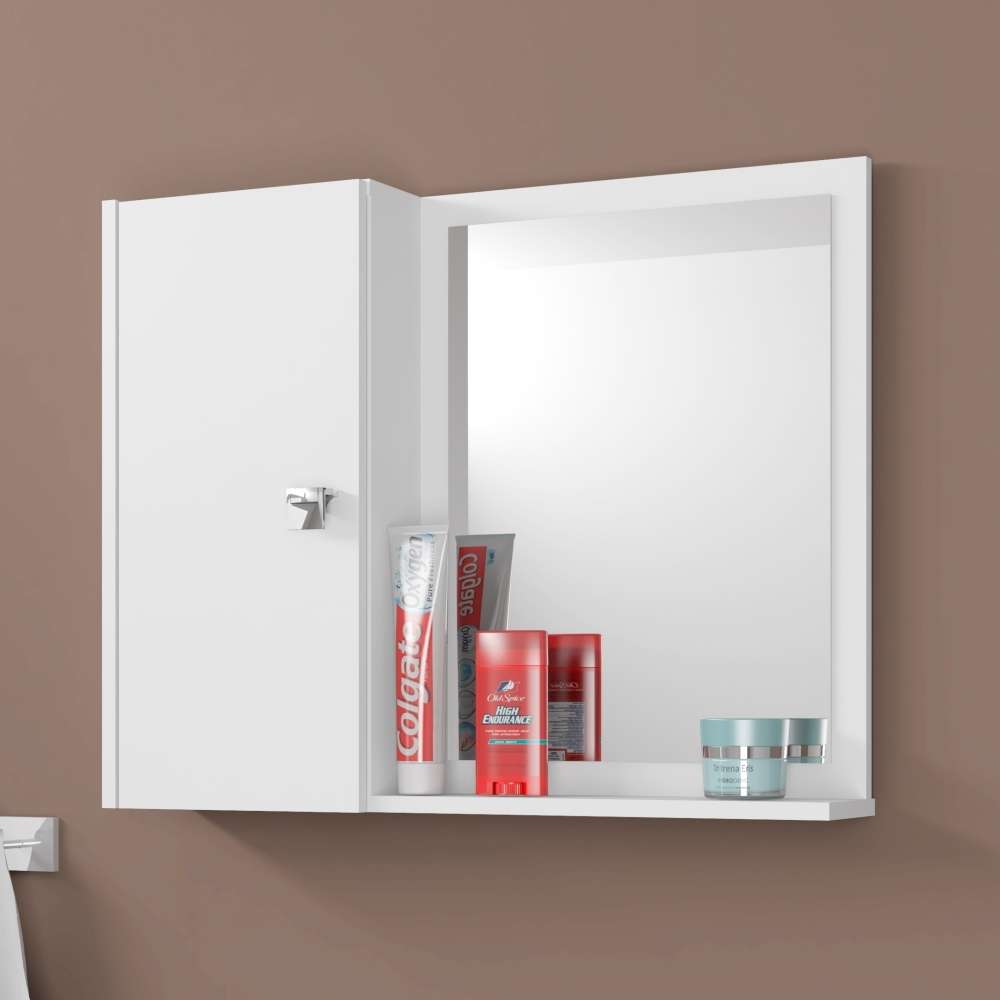 Bathroom Cabinet With Mirror And Shelves