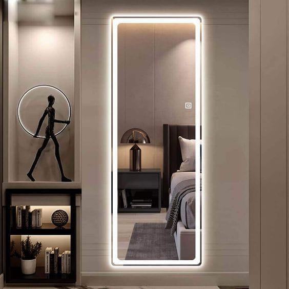 Wall Mounted Full Length Led Mirror