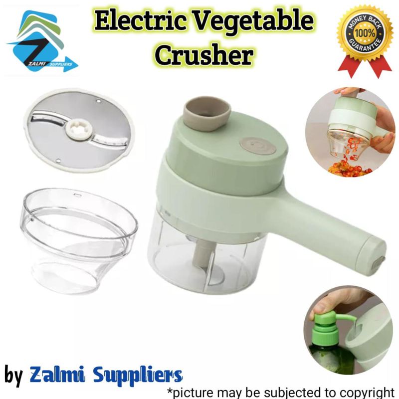 USB Charging Ginger Masher Machine Handheld Electric Vegetable Crusher Cutter Garlic Masher