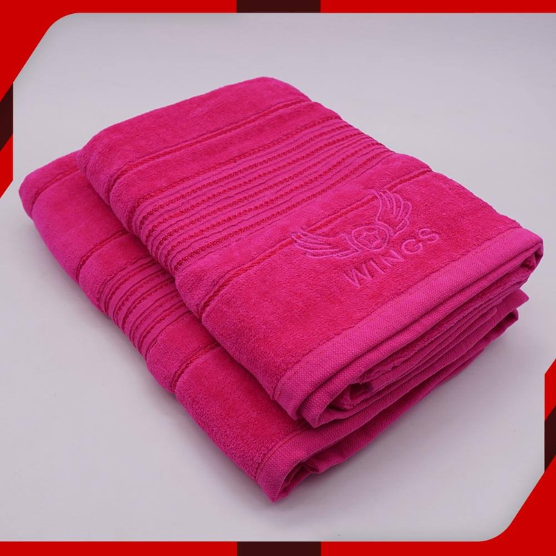 Pink Velvet Cotton Towel