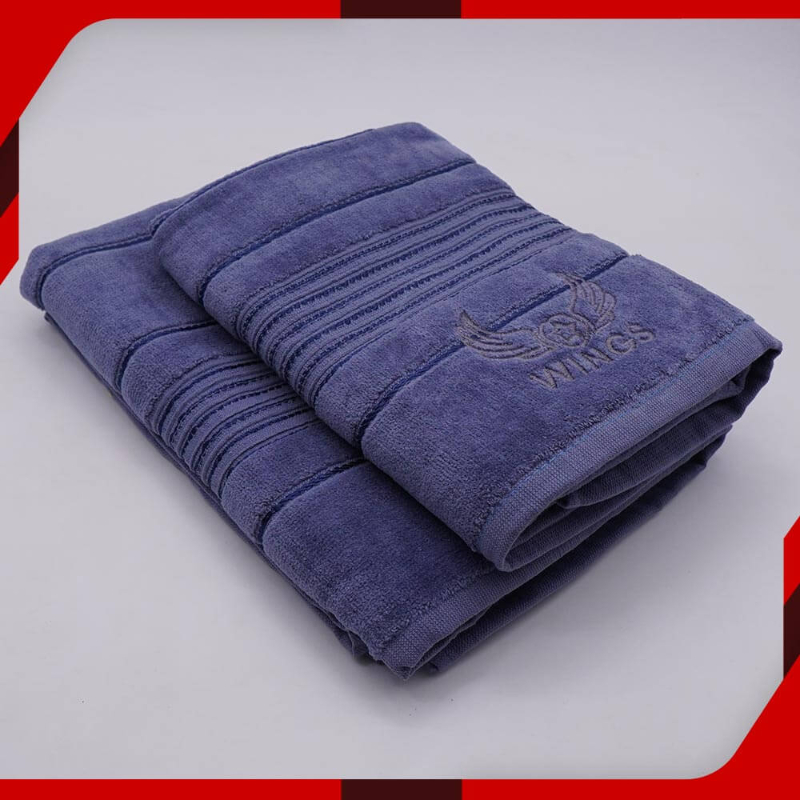 Purple Velvet Cotton Towel