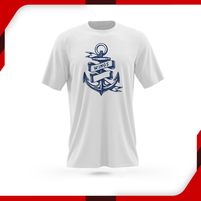 T-Shirt for Men Anchor White