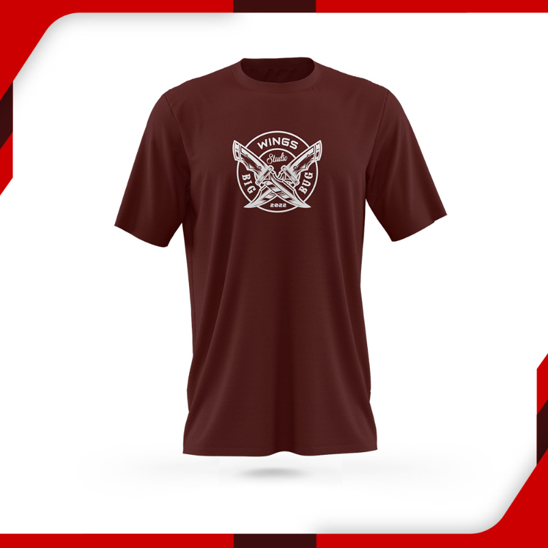 T-Shirt for Men Dagger Maroon